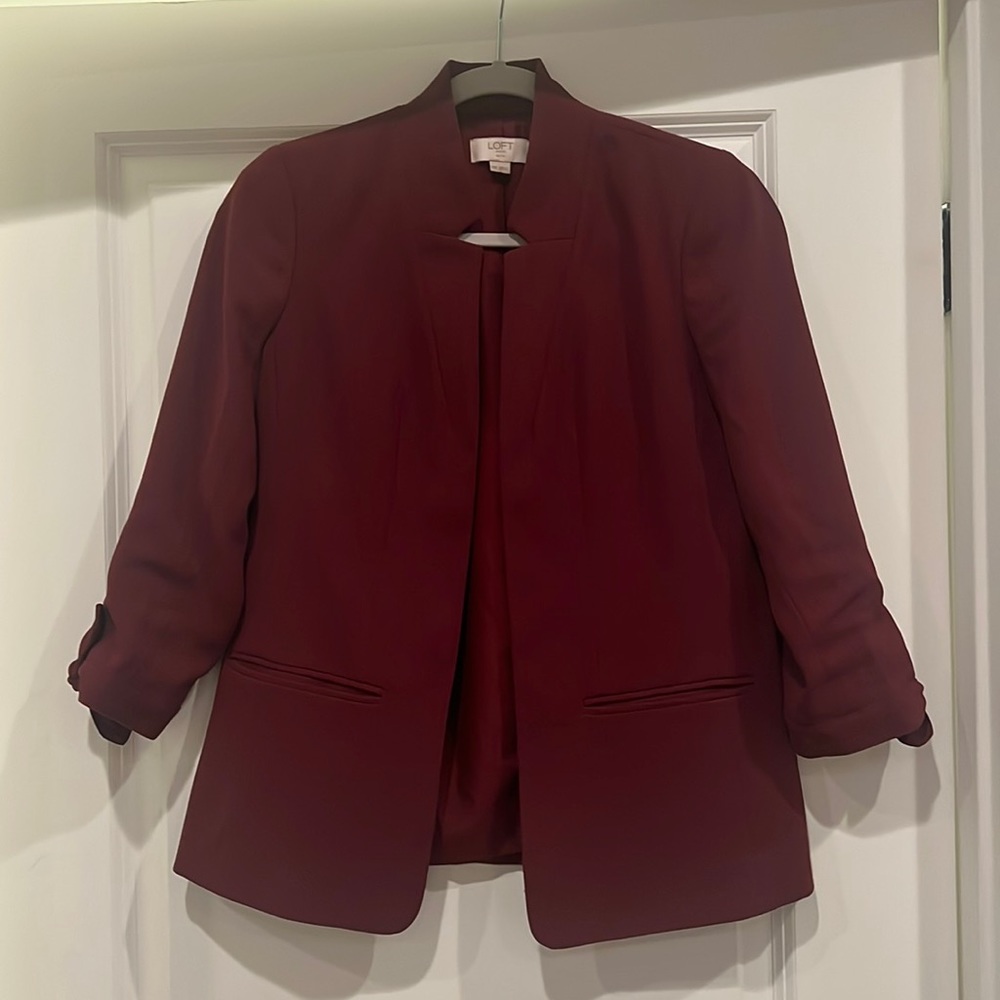 Loft Maroon Blazer